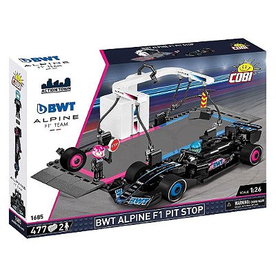 Blocos de Montar COBI Alpine Pit Stop 477 Peças Original Polônia ABS Certificado