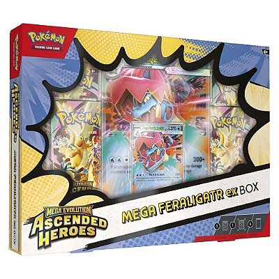 Produto Pokémon Mega Evolution 2.5 Ascended Mega Feraligatr Original Lacrado Colecionável