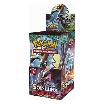 Display de Boosters Pokémon Sun & Moon Guardians Rising Special Display com 18 Pacotes Original