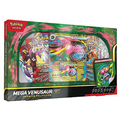 Collection Pokémon Mega Venusaur Ex Premium Collection Case Original Lacrado Colecionável
