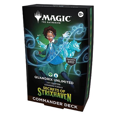 Commander Deck Magic: The Gathering Strixhaven Secrets Commander Deck Quandrix Unli. Original