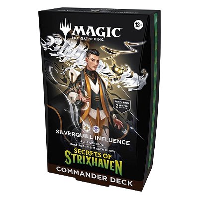 Commander Deck Magic: The Gathering Strixhaven Secrets Commander Deck Silverquill Original Lacrado