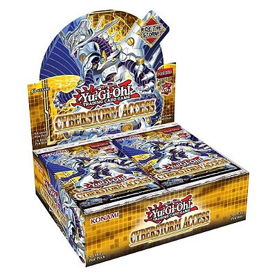 Display de Boosters Yu-Gi-Oh! Cyber Storm Access Booster Display com 24 Pacotes Original Konami