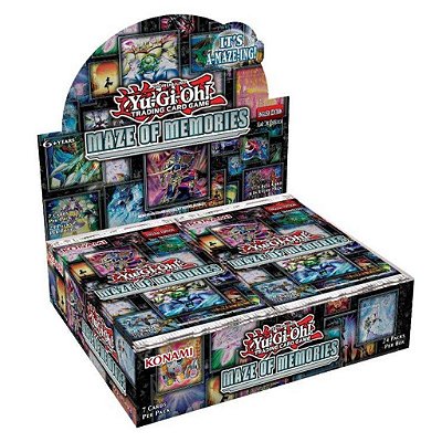 Display de Boosters Yu-Gi-Oh! Maze Of Memories Booster Display com 24 Pacotes Original Konami
