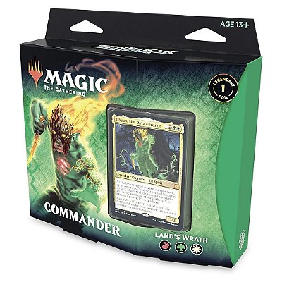 Commander Deck Magic: The Gathering Zendikar Rising Commander Land's Wrath Original Lacrado