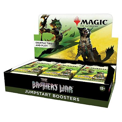 Display de Boosters Magic: The Gathering The Brothers War Jumpstart Display com 18 Pacotes Original