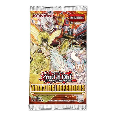 Display de Boosters Yu-Gi-Oh! Amazing Defenders Booster com 24 Pacotes Original Konami