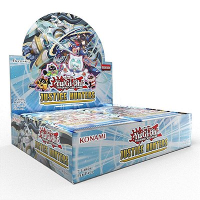 Display de Boosters Yu-Gi-Oh! Justice Hunters Booster com 24 Pacotes Original Konami
