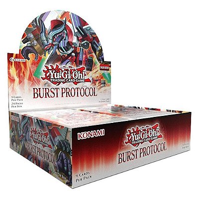 Display de Yu-Gi-Oh! Burst Protocol Produto Oficial Konami Original Lacrado Colecionável