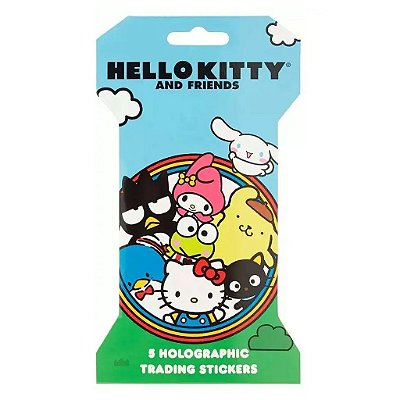 Produto Hello Kitty and Friends Blind Pack 5 Stickers Holográficos Original Sanrio