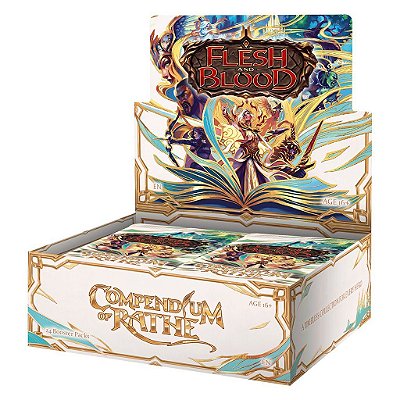 Display de Boosters Flesh and Blood Compendium of Rathe Booster Display com 24 Pacotes Original