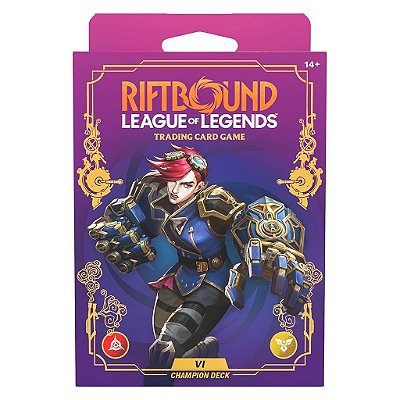 Deck Riftbound Origins Champion Deck Vi Original Riot Games Lacrado Colecionável Autêntico