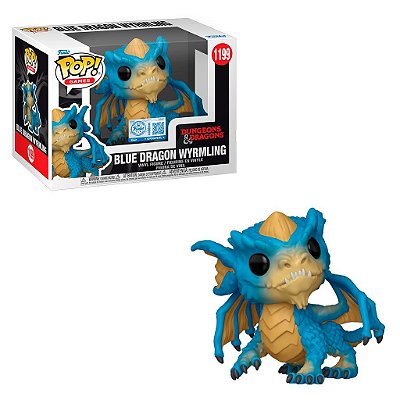 Pop! Dungeons Dragons Blue Dragon Wyrmling #1199 Original Funko Colecionável Autêntico