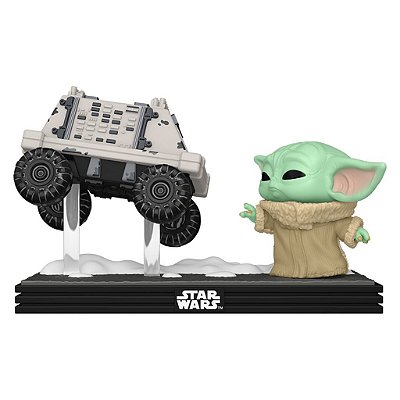 Pop! Star Wars M&g Grogu com Polar Mouse Droid #840 Original Funko Colecionável Autêntico