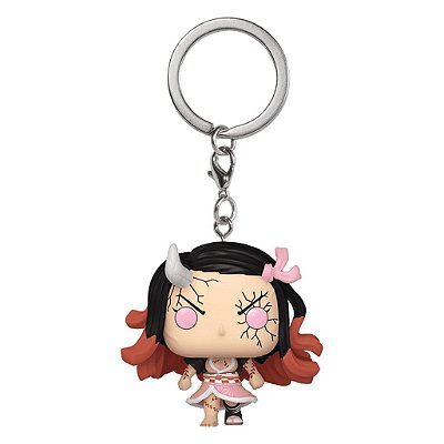 Pop! Keychain Demon Slayer Nezuko Kamado Demon Form Original Funko Colecionável Autêntico