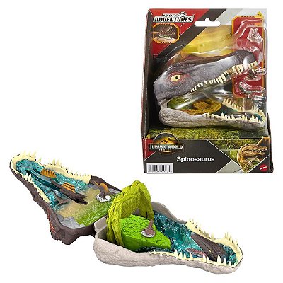 Figura Mattel Jurassic World Micro Adventures Spinosaurus Figura Colecionável Original Lacrada