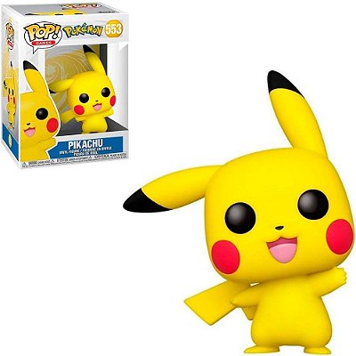 Funko Pop! Pokemon Pikachu Waving Figura Colecionável Original Lacrada Autêntica Premium