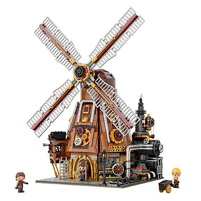 Blocos de Montar Pantasy Steampunk Windmill Workshop Set 85026 Original Lacrado Colecionável