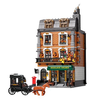Blocos de Montar Pantasy Sherlock Holmes Baker Street 221B Apartment Set 85014 Original Lacrado