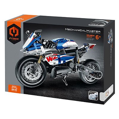 Blocos de Montar iM.Master Motorcycle Blue/white 542 Peças Original Lacrado Colecionável