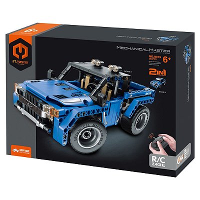 Blocos de Montar iM.Master Pull Back Pickup para SUV Azul 353 Peças Original Lacrado Colecionável