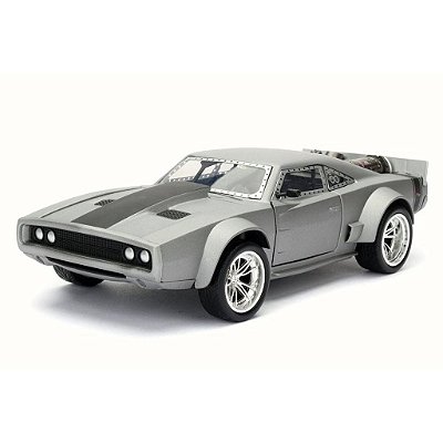 Miniatura Jada Toys Fast & Furious Dom's Ice Charger Escala 1:24 Diecast Original Colecionável