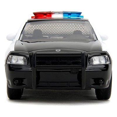 Miniatura Jada Toys Fast & Furious Dodge 2006 Charger Police Car Escala 1:32 Diecast Metal Original