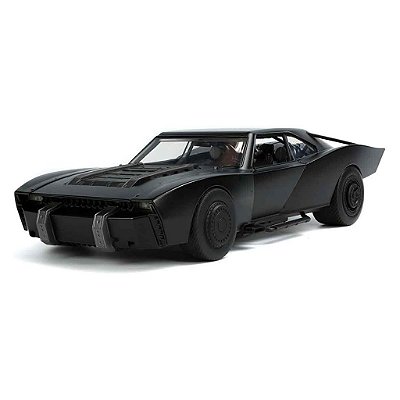 Miniatura Jada Toys Hollywood Rides the Batman 2022 com Batman Escala 1:18 Diecast Metal Original