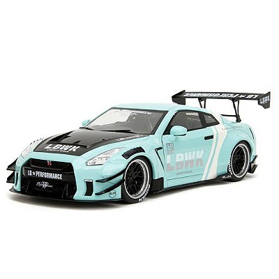 Miniatura Jada Toys Pink Slips W3 Nissan Liberty Walk GT-R Type 2 Escala 1:18 Diecast Metal Original