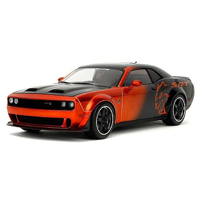 Miniatura Jada Toys Pink Slips W1 2015 Dodge Challenger SRT Hellcat Escala 1:18 Diecast Original