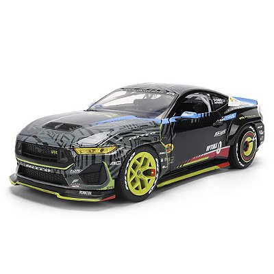 Miniatura Jada Toys RTR Ford 2025 Mustang Light Vaughn Jr Escala 1:24 Diecast Original Colecionável