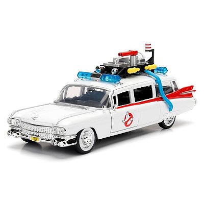 Miniatura Jada Toys Hollywood Rides Ghostbusters Ecto-1 Escala 1:24 Diecast Original Colecionável