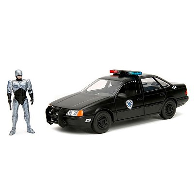Miniatura Jada Toys Hollywood Rides OCP Ford 1986 Robocop Escala 1:24 Diecast Original Colecionável
