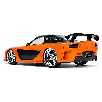 Miniatura Jada Toys Hollywood Rides Fast & Furious Han's Mazda RX-7 com Han Diecast Original