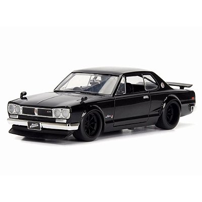 Miniatura Jada Toys Fast & Furious Brian's Nissan Skyline 200GT-R Escala 1:24 Diecast Metal Original