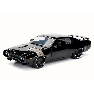 Miniatura Jada Toys Fast & Furious Dom's Plymouth Gtx Escala 1:24 Diecast Original Colecionável