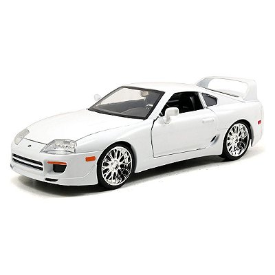 Miniatura Jada Toys Fast & Furious Brian's Toyota Supra Glossy White Escala 1:24 Diecast Original