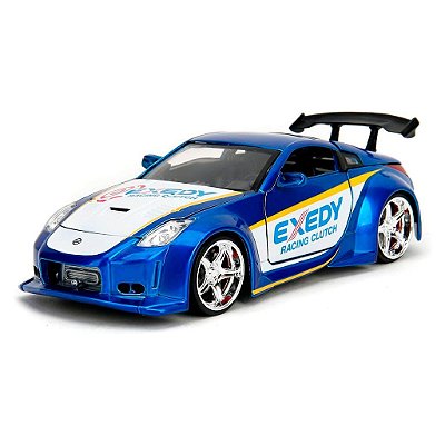 Miniatura Jada Toys JDM Nissan 2003 350Z Escala 1:24 Diecast Original Colecionável