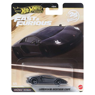 Miniatura Hot Wheels Premium Fast Furious Lamborghini Aventador Diecast Original Colecionável