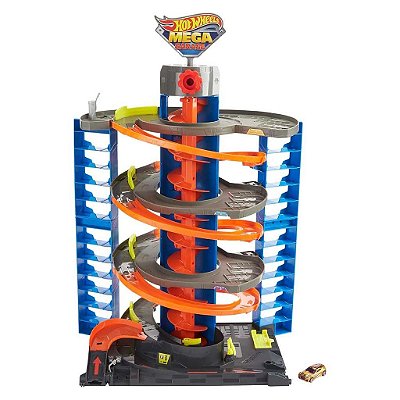 Miniatura Hot Wheels Set Pista Mega Loop Garage Diecast de Metal Original Lacrada Colecionável Autê