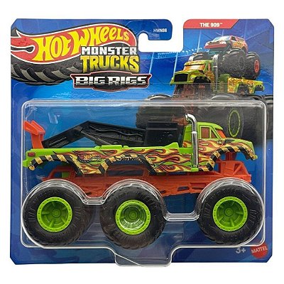 Miniatura Hot Wheels Monster Trucks Big Rigs the 909 JHY78 Diecast Original Colecionável