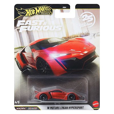 Miniatura Hot Wheels Premium Fast Furious W Motor Lykan Hyper Sport JHW70 Diecast Metal Original