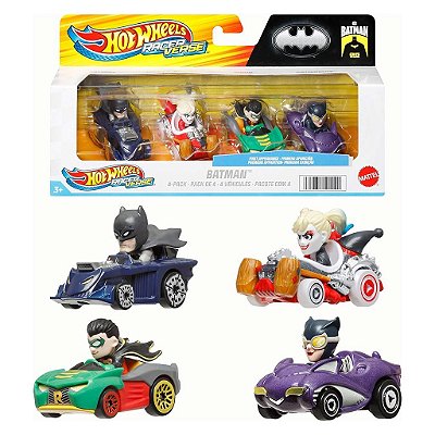 Miniatura Hot Wheels Disney Racerverse 4 Pack Batman HKD33 Diecast Original Colecionável