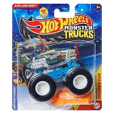 Miniatura Hot Wheels Monster Truck Plus Car Airplane Mode JJT53 Diecast Original Colecionável