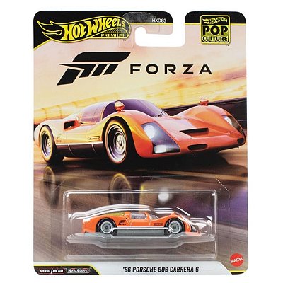 Miniatura Hot Wheels Premium 66 Porsche 906 Carrera JHW97 Diecast Original Colecionável