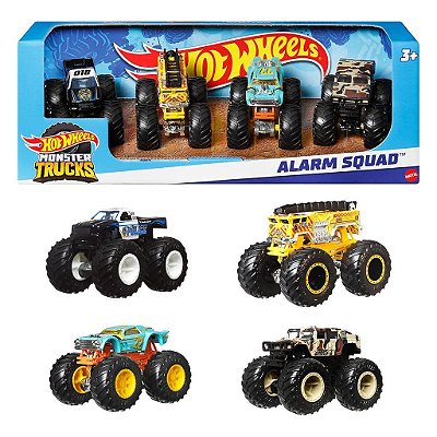 Miniatura Hot Wheels Monster Trucks 4pack Diecast Metal Original Colecionável Autêntica Premium