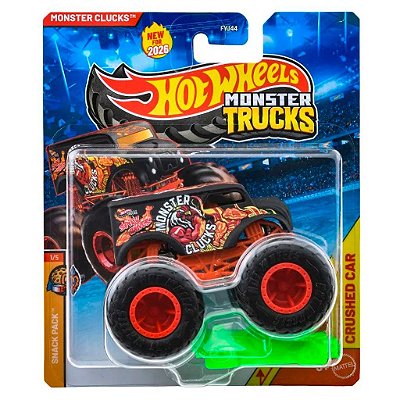 Miniatura Hot Wheels Monster Truck Monster Clucks JHY47 Diecast Original Colecionável