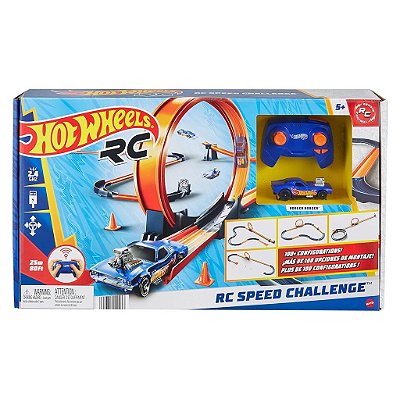 Miniatura Hot Wheels Speed Challenge Rc Track Set HXX45 Escala 1:64 Diecast Original Colecionável