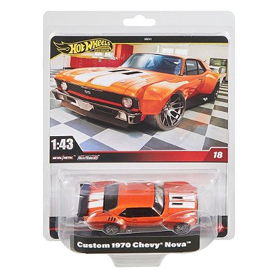Miniatura Hot Wheels Premium Custom 1970 Chevrolet Nova HWG43 Escala 1:43 Diecast Metal Original