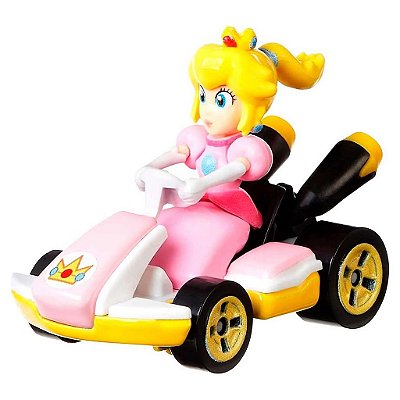 Miniatura Hot Wheels Mario Kart Princess Peach Diecast Metal Original Colecionável Autêntica Premium